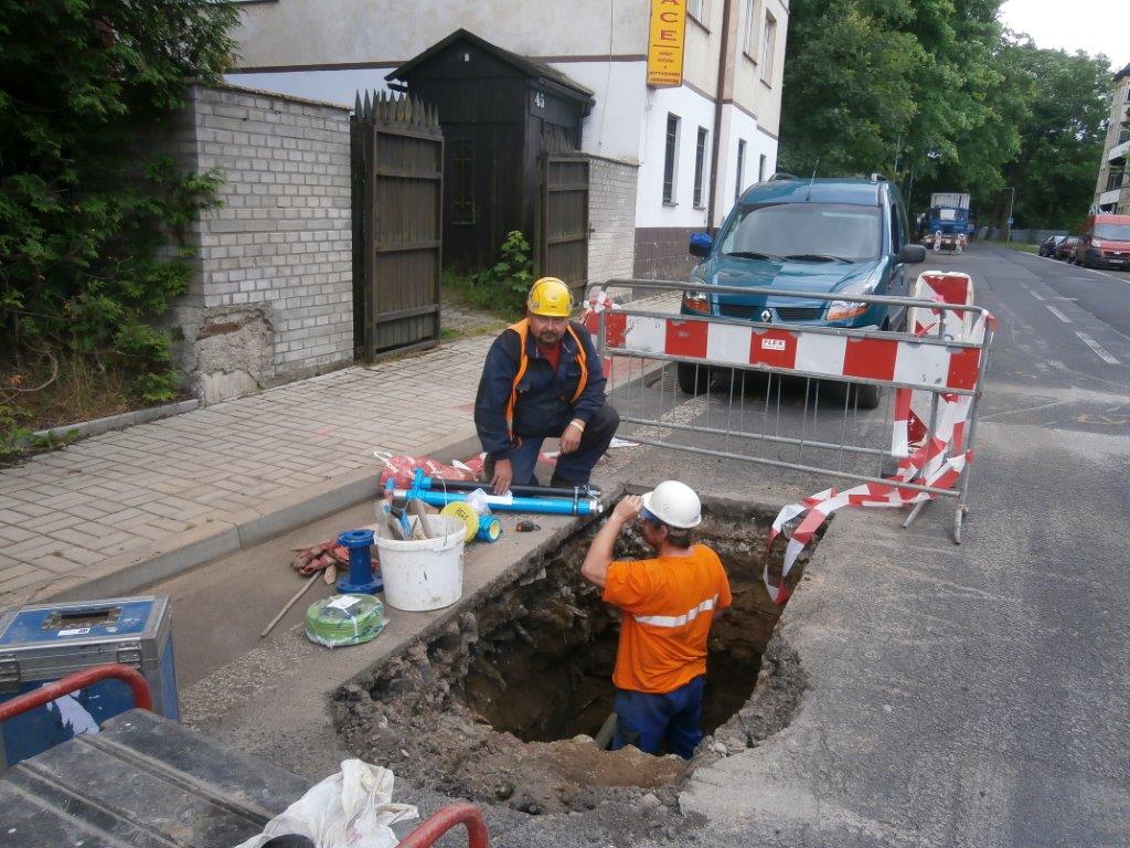 Kanalizační výtlak ve Vejprtech